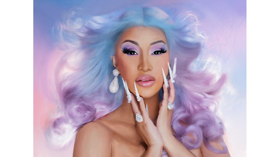 Cardi B merchandise campaign visual